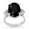 Image 1 : CERTIFIED 7.76ctw SAPPHIRE & DIAMOND RING WHITE GOLD