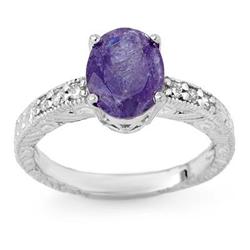 CERTIFIED 2.68ctw DIAMOND & TANZANITE RING 14KT GOLD