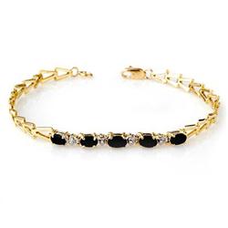 CERTIFIED 1.75 ctw SAPPHIRE LADIES BRACELET YELLOW GOLD