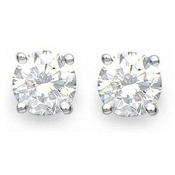 OVERSTOCK SOLITAIRE 2.0ctw DIAMOND STUD EARRINGS GOLD