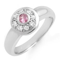 OVERSTOCK 0.35ctw PINK SAPPHIRE & DIAMOND RING 14K GOLD