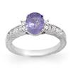 Image 1 : OVERSTOCK 1.82ctw TANZANITE & DIAMOND RING 14KT GOLD