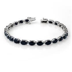 OVERSTOCK 17.80ctw SAPPHIRE LADIES TENNIS BRACELET GOLD