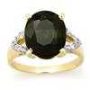 Image 1 : CERTIFIED 5.30ctw SAPPHIRE & DIAMOND RING YELLOW GOLD