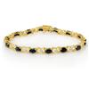 Image 1 : CERTIFIED 10.81ctw SAPPHIRE & DIAMOND BRACELET GOLD