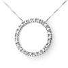 Image 1 : OVERSTOCK 0.33ct DIAMOND CIRCLE NECKLACE 14KT