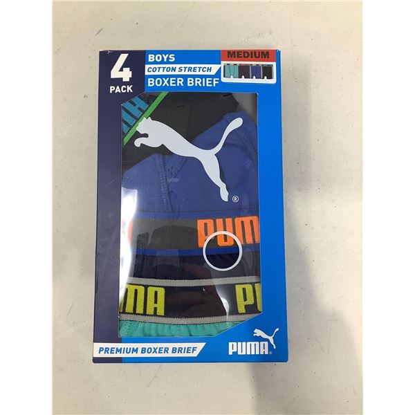 4 Pack Of Puma Boxer Briefs Size M