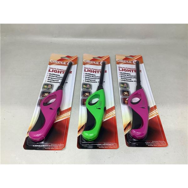 Lot Of 3 Circle K Lighters