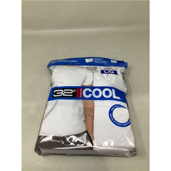 3 Pack Of Short Sleeve Crew Neck Shirts Size L