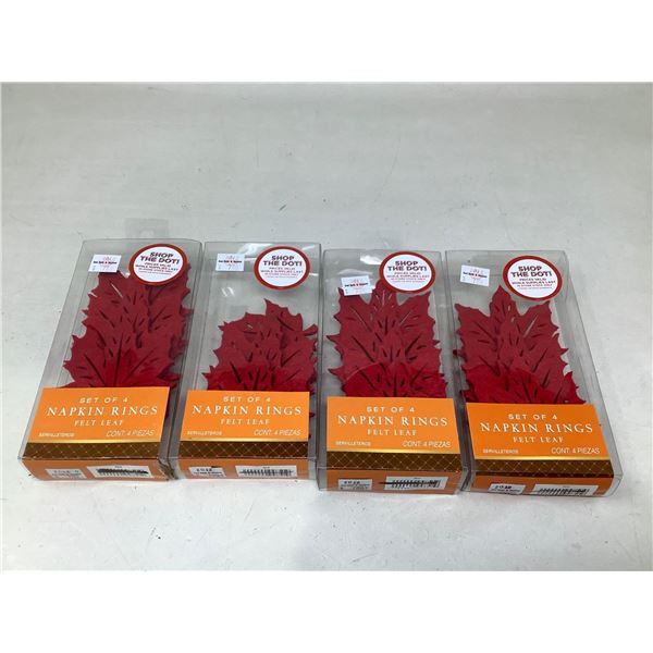 Felt Leaf Napkin Rings (4 x4 )