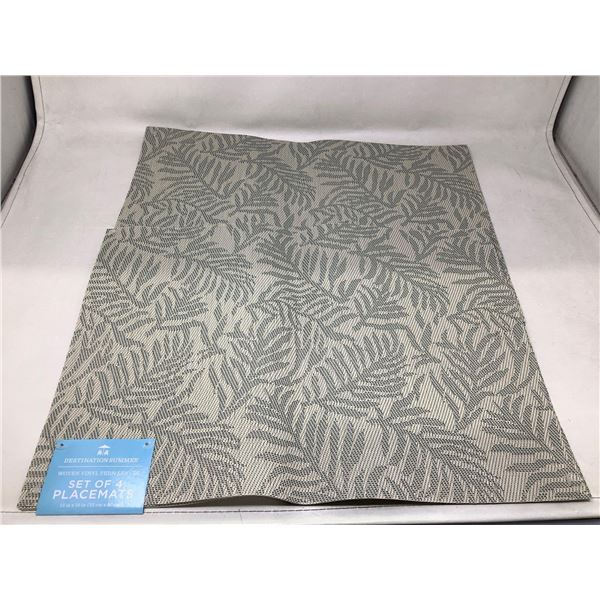 Set of 4 Fern Leaf Placemats