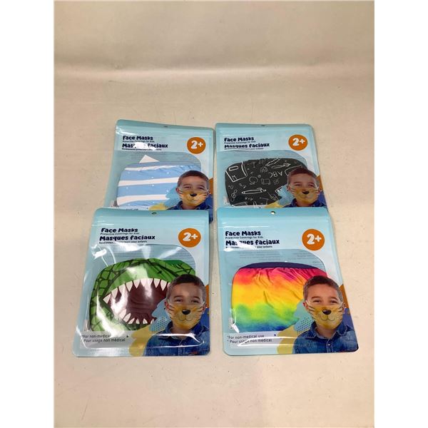 Lot of 4 Kids Face Mask
