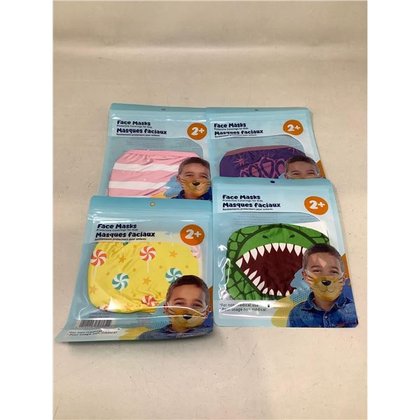 Lot of 4 kids face masks