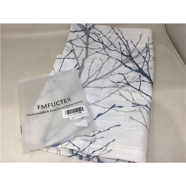 Blue Branch Valance Curtain