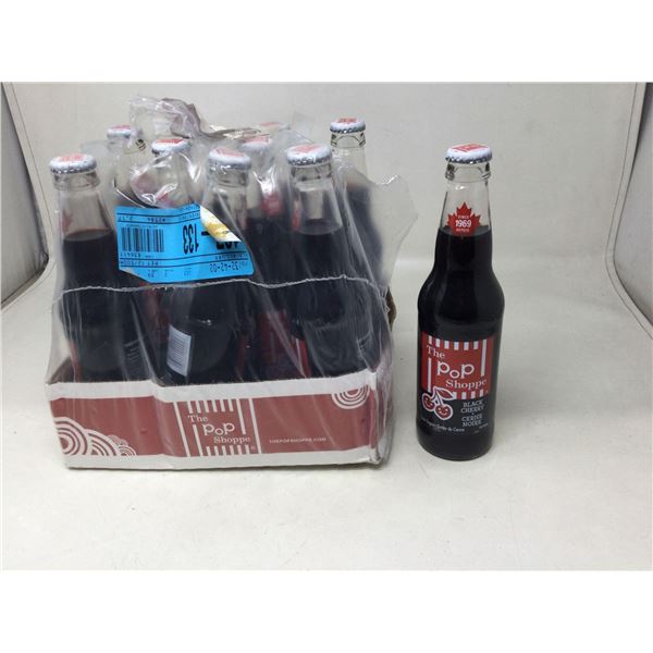 Lot of 9x355 ml vintage flavour pop shoppe black cherry