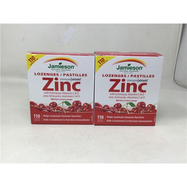 Jamiesons Zinc Lozenges Cherry flavour 2 x 110 count