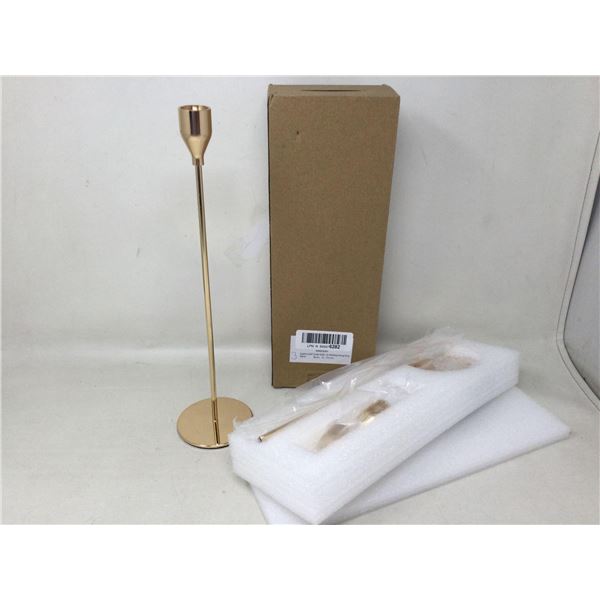 NEW Gold candle holder in box
