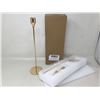 Image 1 : NEW Gold candle holder in box