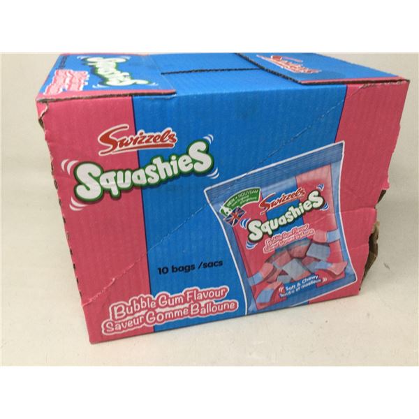 box of swizzles squashies bubble gum flavored, 10 x 160g