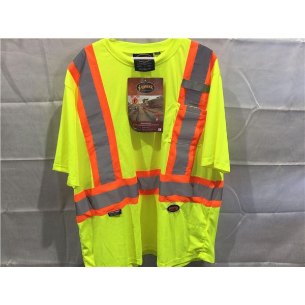 NEW Pioneer Safety Shirt clss 2 level 2  XXL