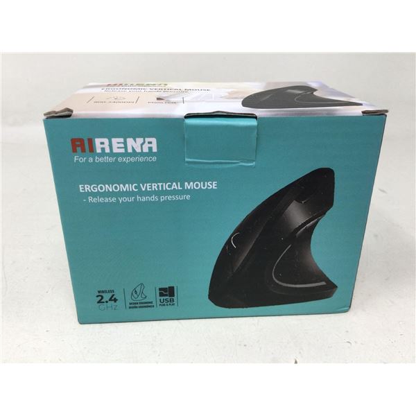 Airena Ergonomic Vertical Wireless Mouse USB Plug & Play