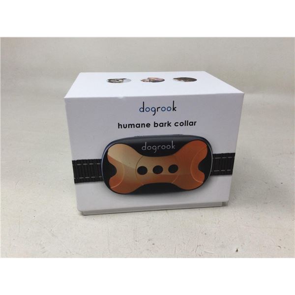 NEW Dogrook Humane Bark Collar no shock. vibration and sound 7 settings