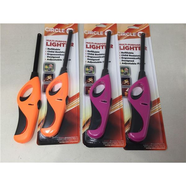 NEW lot of 4 multi purpose BBQ lighters