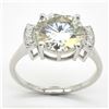 Image 1 : Silver Certified Moissanite (Round 10.50 & 1.5 Mm)(3.85ct) Rhodium Plated Test And Looks Better Than