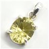 Image 3 : Silver Lemon Quartz(3.3ct) Leser Cut Pendant (~weight 2.6g)