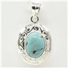Image 4 : Silver Turquoise(8.9ct) Pendant (~weight 5.7g)