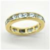 Image 1 : Gold plated Silver Blue Topaz(2.9ct) Gold Rhodium Plated Ring (~weight 4.1g)