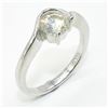 Image 2 : Silver Moissanite ( Round 7X7 Mm)(1.2ct) Rhodium Plated Test And Looks Better Than Diamond Ring (~we