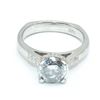 Image 1 : Silver Certified Gray Moissanite ( Round 7 & 2 Mm)(1.75ct) Rhodium Plated Test And Looks Better Than
