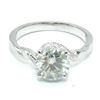 Image 3 : Silver Certified Moissanite (Round 7.5 & 1.5 Mm)(1.75ct) Rhodium Plated Test And Looks Better Than D