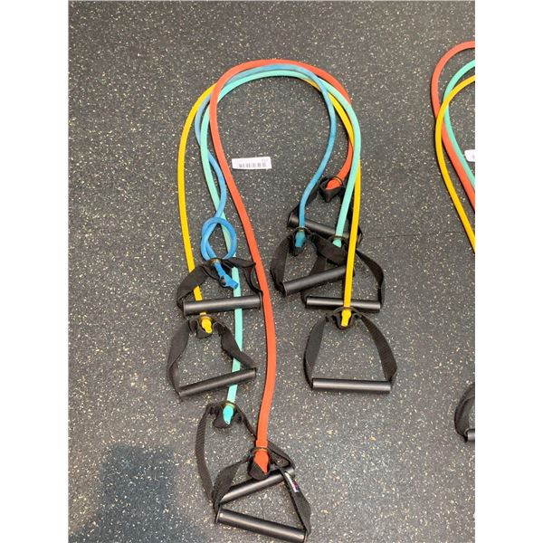 Set of 4 resistance tubes with handles (XLite - Heavy)