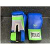 Image 2 : Set of Blue Everlast 14 Oz Boxing Gloves