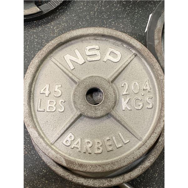 NSP Barbell 45Lbs Plate Weight