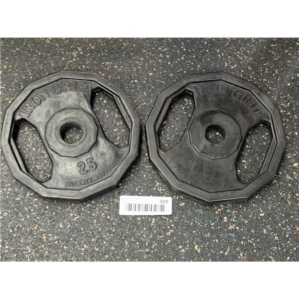 Lot of 2 Iron Grip 2.5 lbs plate weights