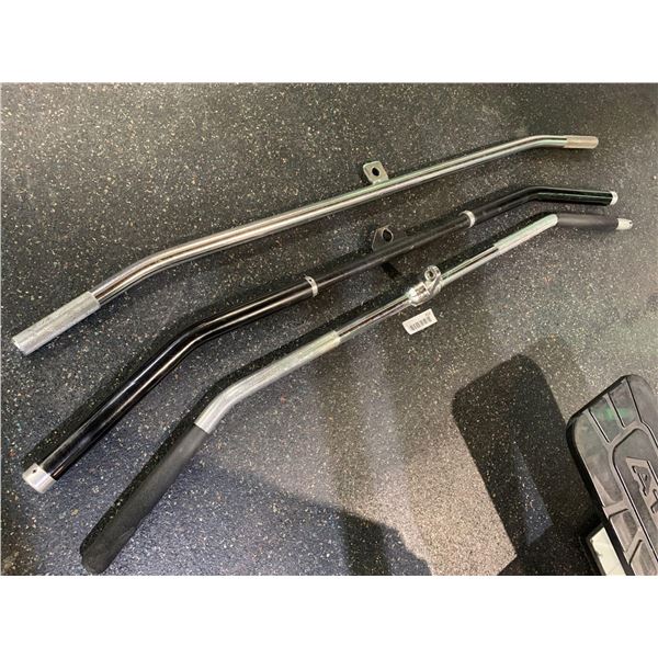 Lot of 3 assorted long lat pull down bars