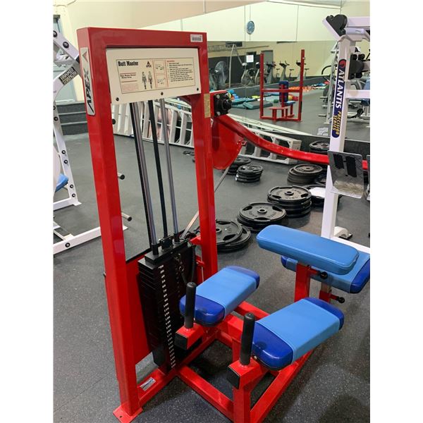 Apex Red Buttmaster Machine -all fitness equipment in this auction has been recently serviced and in