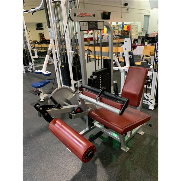 Life Fitness Seated Leg Curl Machine - all fitness equipment in this auction has been recently servi