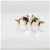 Image 2 : 14K Yellow Gold Dolphin Sahped Earrings (~weight 0.46g), Made in Canada, Appraised Retail $150