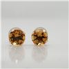 Image 1 : 10K Yellow Gold Citrine(1.2ct) Earrings (~weight 0.46g), Made in Canada, Suggested Retail Value $300