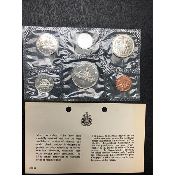 Royal Canadian Mint 1968 Proof Sealed coin set with certificate