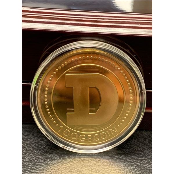 NEW Cased Dogecoin Medallion