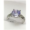 Image 1 : Ladies 1.1 Carat Amethyst Solitaire Silver engagement ring size 7.5