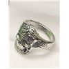 Image 2 : Silver Mens Biker Skull Ring size 10
