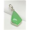 Image 1 : Jade Stone Pendant set in .925 Silver