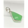 Image 3 : Jade Stone Pendant set in .925 Silver