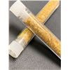 Image 2 : Lot of 2 Vials Golden Flake material ( approx 2 inch long)